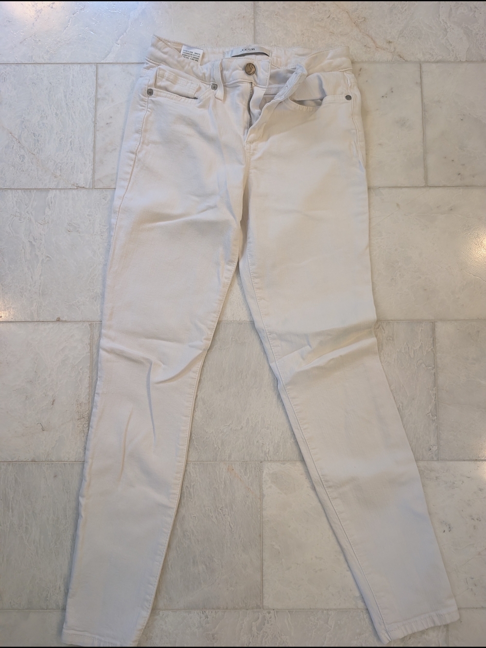 Joe's Jeans White Skinny Jeans - Sleek Stretch Fit